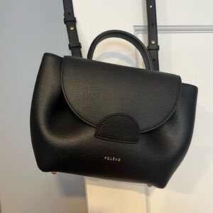 Polene Numero Nano
Black Crossbody Bag with Smooth Leather and Adjustable Straps